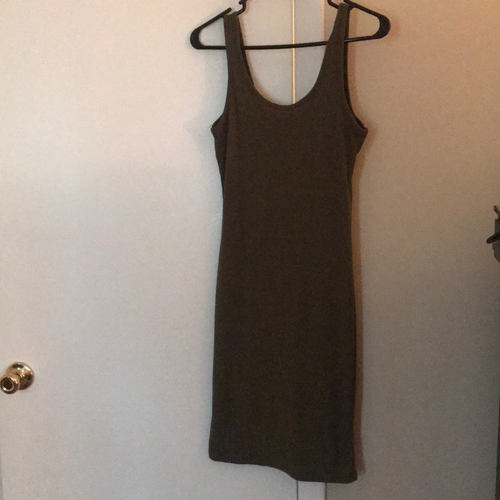 Olive green dress
